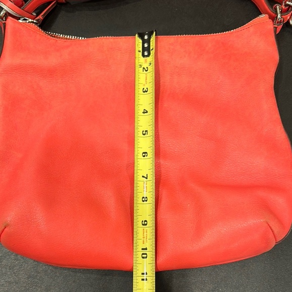 Coach red coral leather Shoulder and crossbody Bag - Picture 13 of 16